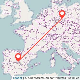 Leipzig Madrid Mitfahrgelegenheit Karte