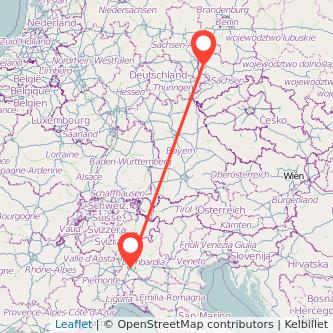 Leipzig Mailand Mitfahrgelegenheit Karte