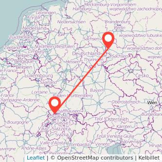 Leipzig Basel Mitfahrgelegenheit Karte