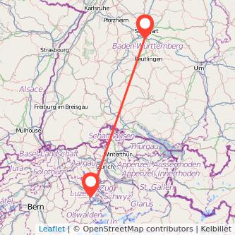 Leinfelden-Echterdingen Luzern Mitfahrgelegenheit Karte
