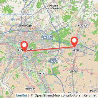 Lehrte Hannover Mitfahrgelegenheit Karte