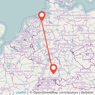 Leer Sigmaringen Mitfahrgelegenheit Karte