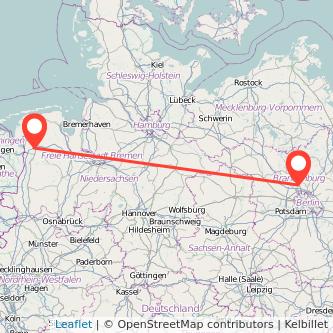 Leer Oranienburg Mitfahrgelegenheit Karte