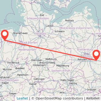 Leer Fürstenwalde Mitfahrgelegenheit Karte