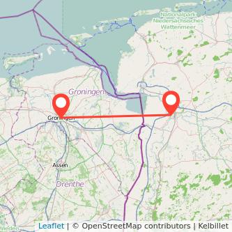 Leer Groningen Mitfahrgelegenheit Karte
