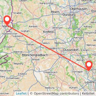 Langenfeld Venlo Mitfahrgelegenheit Karte