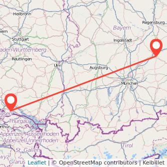 Landshut Radolfzell am Bodensee Mitfahrgelegenheit Karte