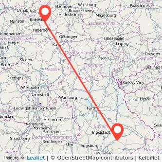 Landshut Detmold Mitfahrgelegenheit Karte