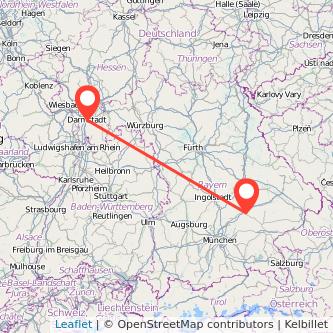 Landshut Darmstadt Mitfahrgelegenheit Karte
