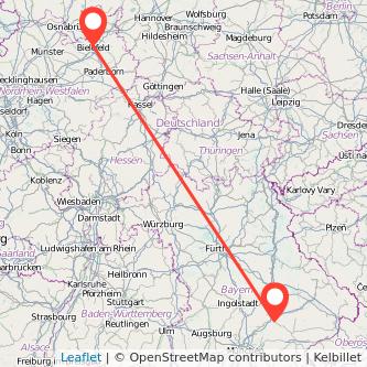 Landshut Bielefeld Mitfahrgelegenheit Karte
