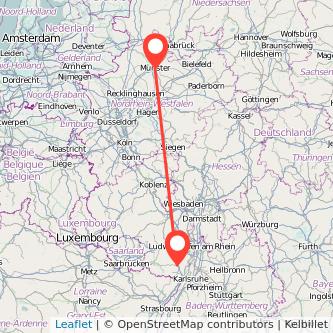Landau in der Pfalz Münster Mitfahrgelegenheit Karte