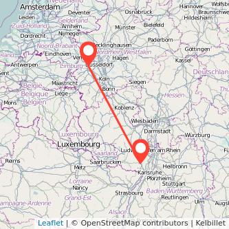 Landau in der Pfalz Mönchengladbach Mitfahrgelegenheit Karte