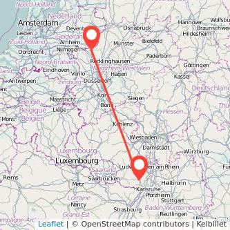 Landau in der Pfalz Bocholt Mitfahrgelegenheit Karte
