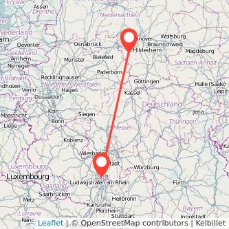 Lampertheim Hameln Mitfahrgelegenheit Karte