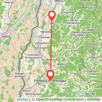 Lahr Freiburg im Breisgau Mitfahrgelegenheit Karte