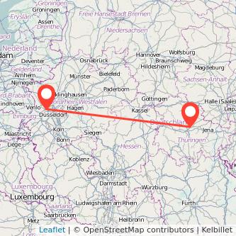 Krefeld Erfurt Mitfahrgelegenheit Karte