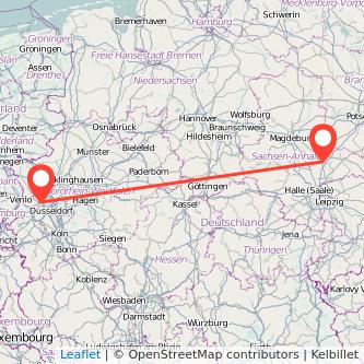 Krefeld Dessau Mitfahrgelegenheit Karte
