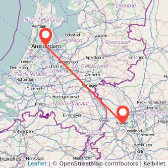 Krefeld Amsterdam Mitfahrgelegenheit Karte