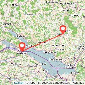 Konstanz Ravensburg Bahn Karte