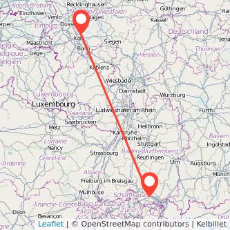 Konstanz Leverkusen Mitfahrgelegenheit Karte