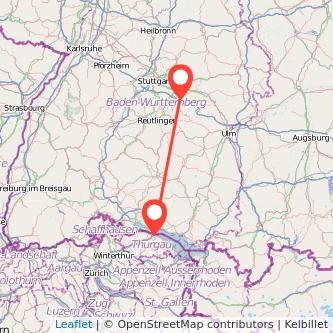 Konstanz Kirchheim unter Teck Mitfahrgelegenheit Karte