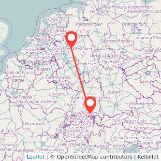 Konstanz Dortmund Mitfahrgelegenheit Karte