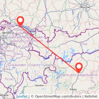 Konstanz Bozen Mitfahrgelegenheit Karte