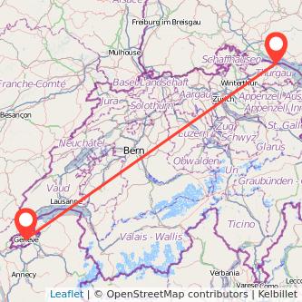 Konstanz Genf Mitfahrgelegenheit Karte