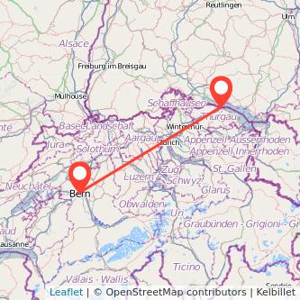 Konstanz Bern Mitfahrgelegenheit Karte