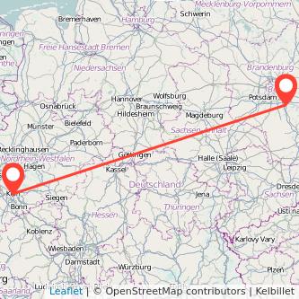 Königs Wusterhausen Köln Mitfahrgelegenheit Karte