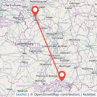 Köln Radolfzell am Bodensee Mitfahrgelegenheit Karte