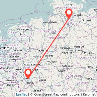 Köln Norderstedt Mitfahrgelegenheit Karte