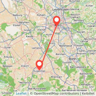 Köln Euskirchen Mitfahrgelegenheit Karte