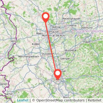 Köln Dinslaken Mitfahrgelegenheit Karte