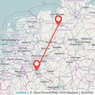 Köln Delmenhorst Mitfahrgelegenheit Karte