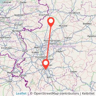 Köln Coesfeld Mitfahrgelegenheit Karte