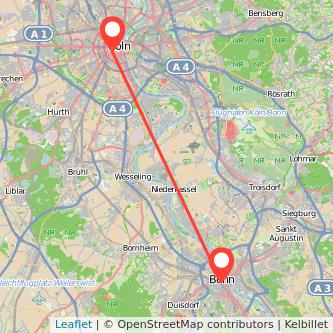 Köln Bonn Mitfahrgelegenheit Karte
