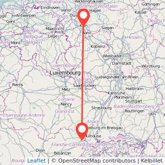 Köln Belfort Bahn Karte