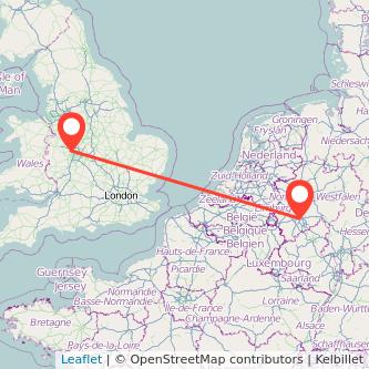 Cologne Wolverhampton train map