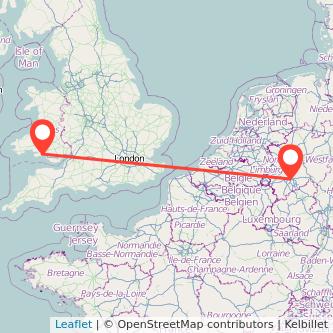 Cologne Swansea train map