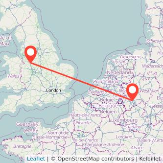 Cologne Stoke-on-Trent train map