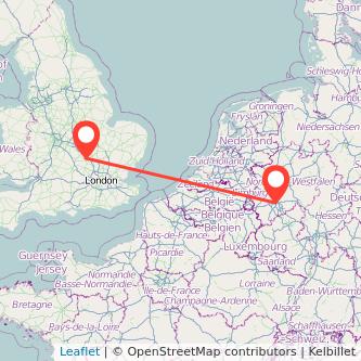 Cologne Milton Keynes train map