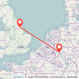 Cologne Hull train map