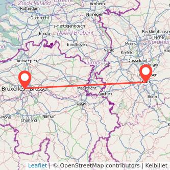 Köln Brüssel Mitfahrgelegenheit Karte
