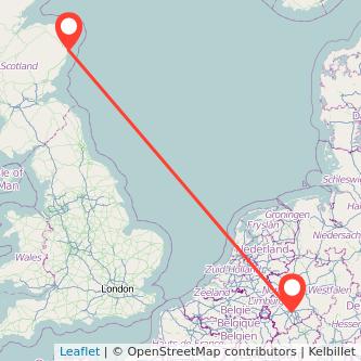 Cologne Aberdeen train map