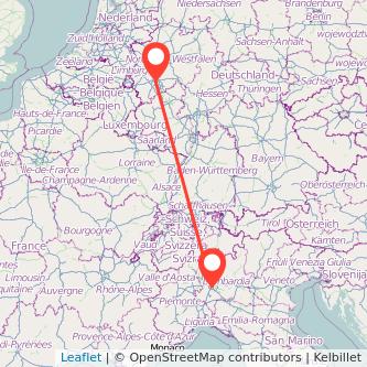 Köln Mailand Mitfahrgelegenheit Karte