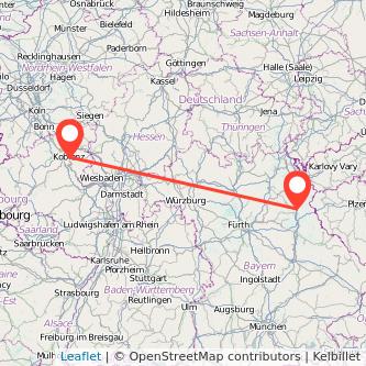 Koblenz Weiden Mitfahrgelegenheit Karte