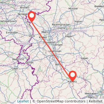 Koblenz Goch Mitfahrgelegenheit Karte