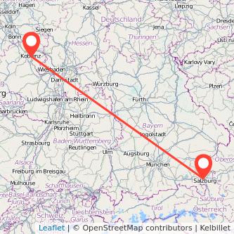 Koblenz Freilassing Bahn Karte