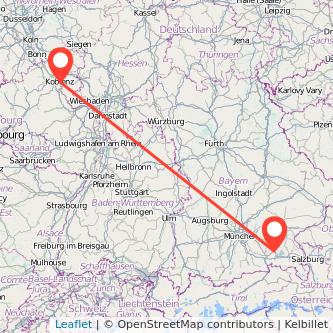 Koblenz Bad Endorf Bahn Karte